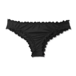 Women's Ruffle Extra Cheeky Bikini Bottom - Shade & Shore™ Black -Shade & Shore GUEST abfa2c70 0f12 4afb b5a4 f7ee5318100e