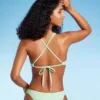 Women's Twist-Front Bralette Bikini Top - Shade & Shore™ Green