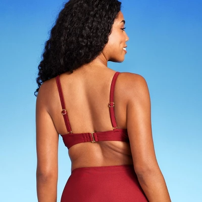 Women's Tie Detail Underwire Bikini Top - Shade & Shore™ 6 Women's Tie Detail Underwire Bikini Top - Shade & Shore™ - Image 4