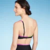 Women's Contrast Binding One Shoulder Bralette Bikini Top - Shade & Shore™