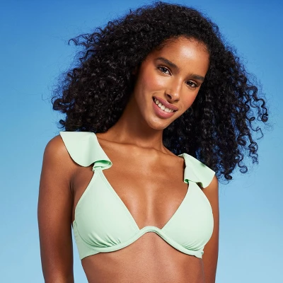 Women's Ruffle Continuous Underwire Bikini Top - Shade & Shore™ 4 Women's Ruffle Continuous Underwire Bikini Top - Shade & Shore™ - Image 2