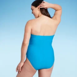 Women's Bandeau One Piece Swimsuit - Shade & Shore™ Blue -Shade & Shore GUEST be9b3b52 37fa 4767 af96 34cddb9d07e4