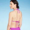 Women's Macramé Detail Halter Triangle Bikini Top - Shade & Shore™ Purple -Shade & Shore GUEST beb24d04 e767 43ca 8300 83db9c6a9c06