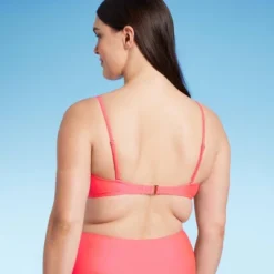 Women's Lace-Up Bralette Bikini Top - Shade & Shore™ Pink -Shade & Shore GUEST bf3cb331 6ec5 4c46 bc40 5fb05017767e