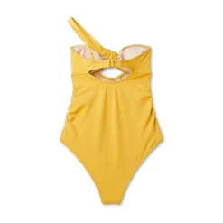 Women's Asymmetric Twist One Piece Swimsuit - Shade & Shore™ Gold -Shade & Shore GUEST c79a0403 f7c1 4df5 8a6b 103b292d1f61