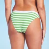Women's Ribbed High Leg Extra Cheeky Bikini Bottom - Shade & Shore™ Green/White 1 Women's Ribbed High Leg Extra Cheeky Bikini Bottom - Shade & Shore™ Green/White -Shade & Shore GUEST d23b3783 e2cd 4108 88f6 b61057664e40