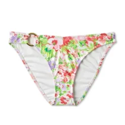 Women's Side Ring High Leg Cheeky Bikini Bottom - Shade & Shore™ Multi Floral Print -Shade & Shore GUEST df781390 6be1 4b3f 95f7 93177f4e3637
