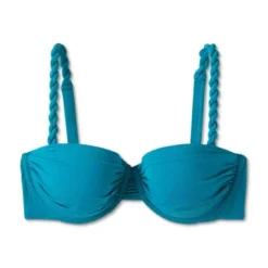 Women's Light Lift Shirred Underwire Bikini Top - Shade & Shore™ Teal Blue -Shade & Shore GUEST e16ef570 77df 4b94 a585 027f263c2ccc