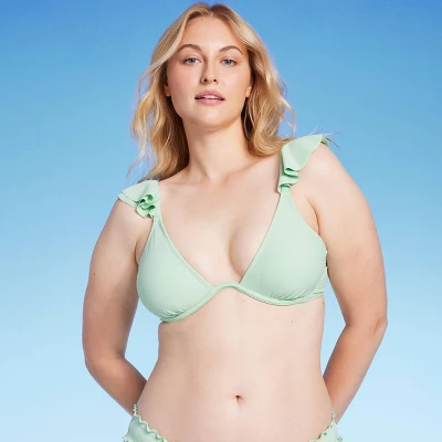 Women's Ruffle Continuous Underwire Bikini Top - Shade & Shore™ 5 Women's Ruffle Continuous Underwire Bikini Top - Shade & Shore™ - Image 3