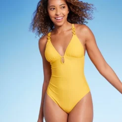 Women's Plunge Hardware Trim Cheeky One Piece Swimsuit - Shade & Shore™ 11 Women's Plunge Hardware Trim Cheeky One Piece Swimsuit - Shade & Shore™ -Shade & Shore GUEST e4e516ca 93c5 4a9c 9f62 5997d492de4d