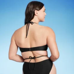 Women's Lightly Lined Ribbed Halter Bikini Top - Shade & Shore™ -Shade & Shore GUEST ee1988cd eda6 4fd2 afae c2244bff01f5