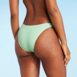 Women's High Leg Extra Cheeky Bikini Bottom - Shade & Shore™ Green