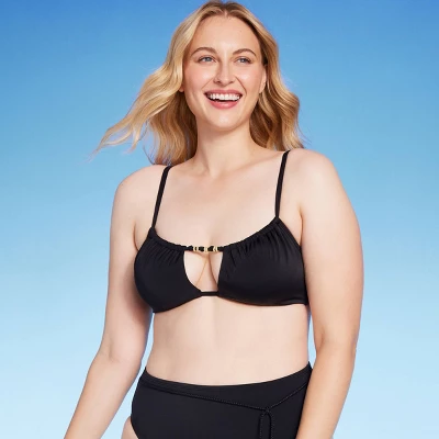 Women's Bead Detail Underwire Bikini Top - Shade & Shore™ Black 5 Women's Bead Detail Underwire Bikini Top - Shade & Shore™ Black - Image 3